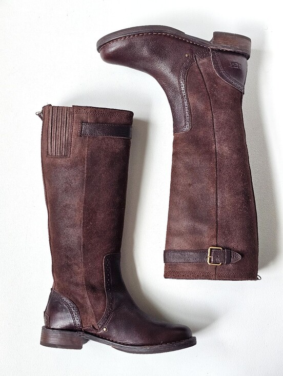 UGG Shoes - UGG Castille Java Genuine Leather Water Resistant Riding Boots Women’s 7.5